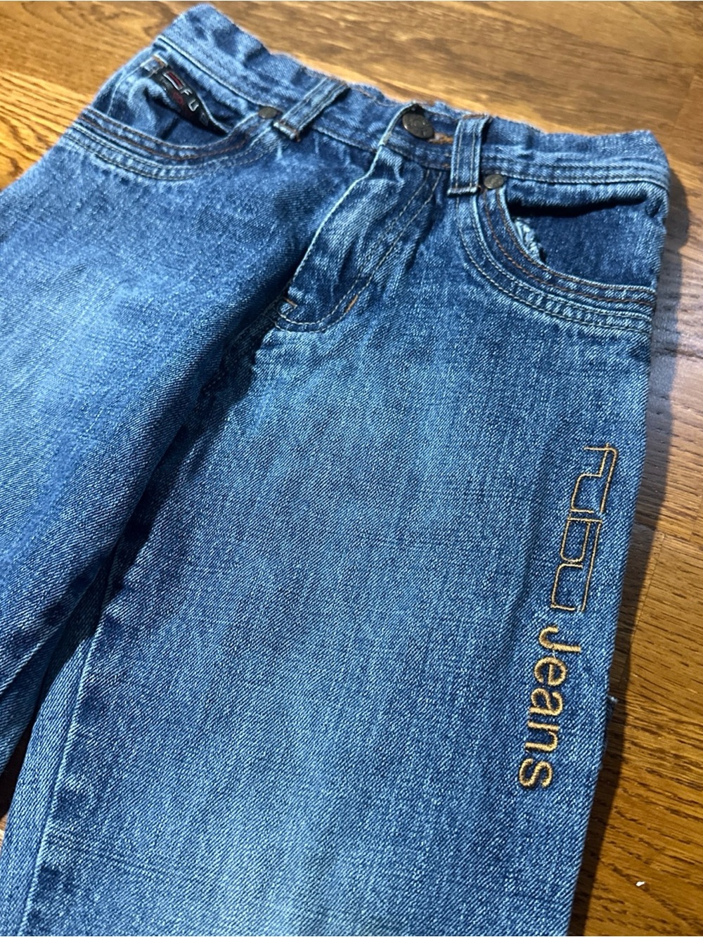 VYG Fubu Baggy jeans Y2K Skater Hip Hop Sz 5 Boys Embroidered
